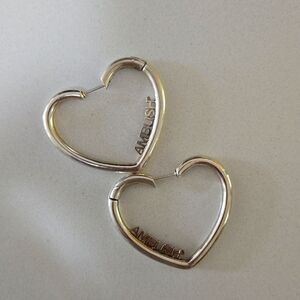 AMBUSH Medium Heart Silver earring